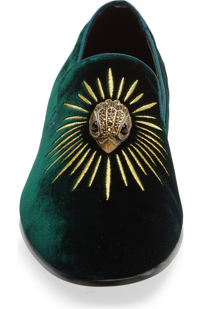 Kurt Geiger London Ace Eagle Velvet Loafer, Alternate, color,