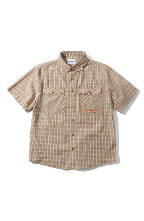Witness Plaid Short Sleeve Button-Down Shirt