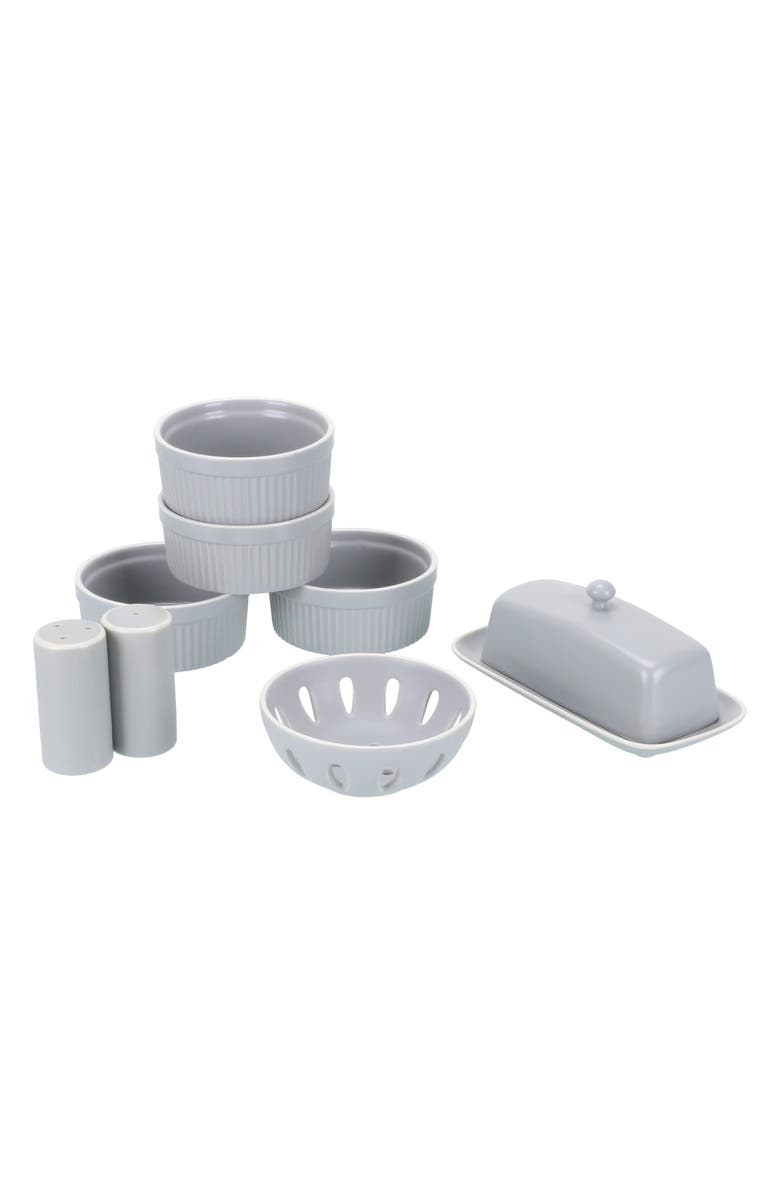 BIA Cordon Bleu 7-Piece Stoneware Tabletop Set, Alternate, color, Stone