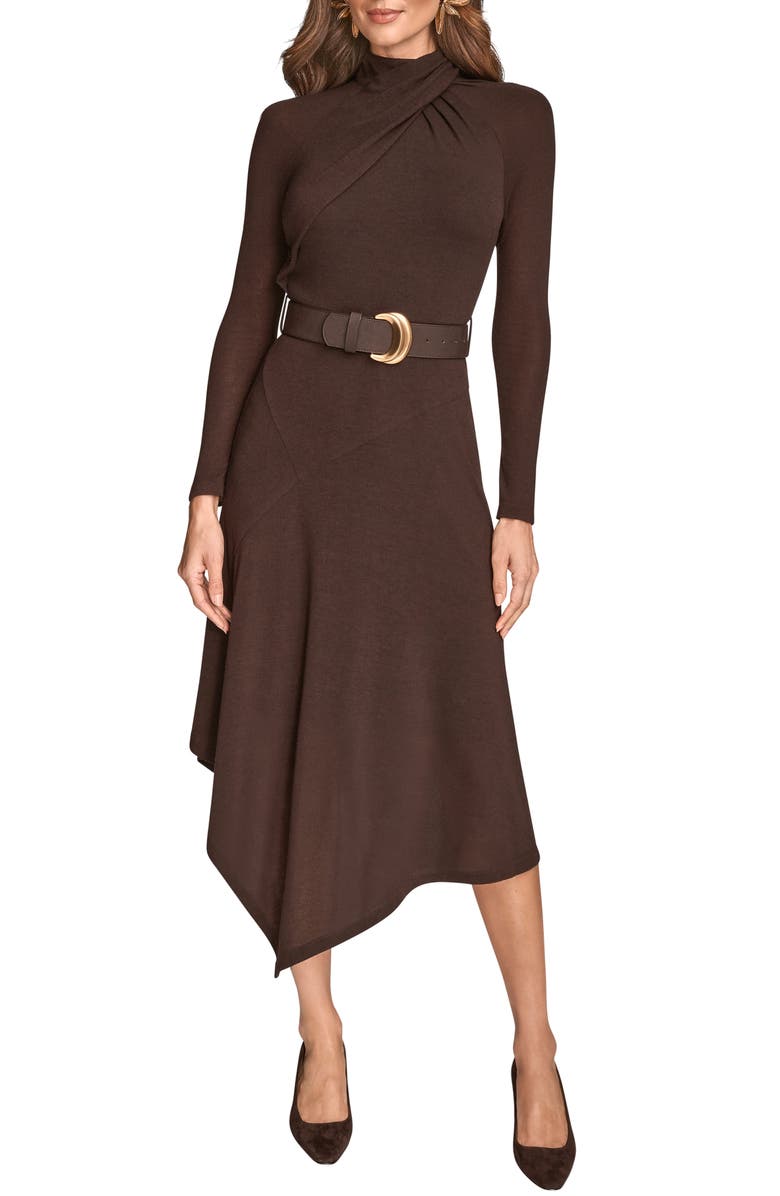 Donna Karan New York Long Sleeve Knit Midi Dress, Main, color,
