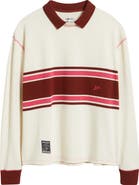 Damson Madder Stripe Organic Cotton Rugby Top