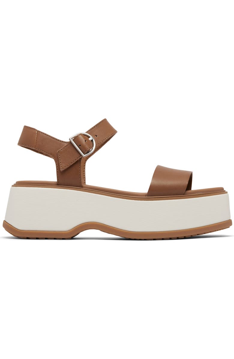 SOREL Dayspring Platform Sandal, Alternate, color, Velvet Tan/ Chalk