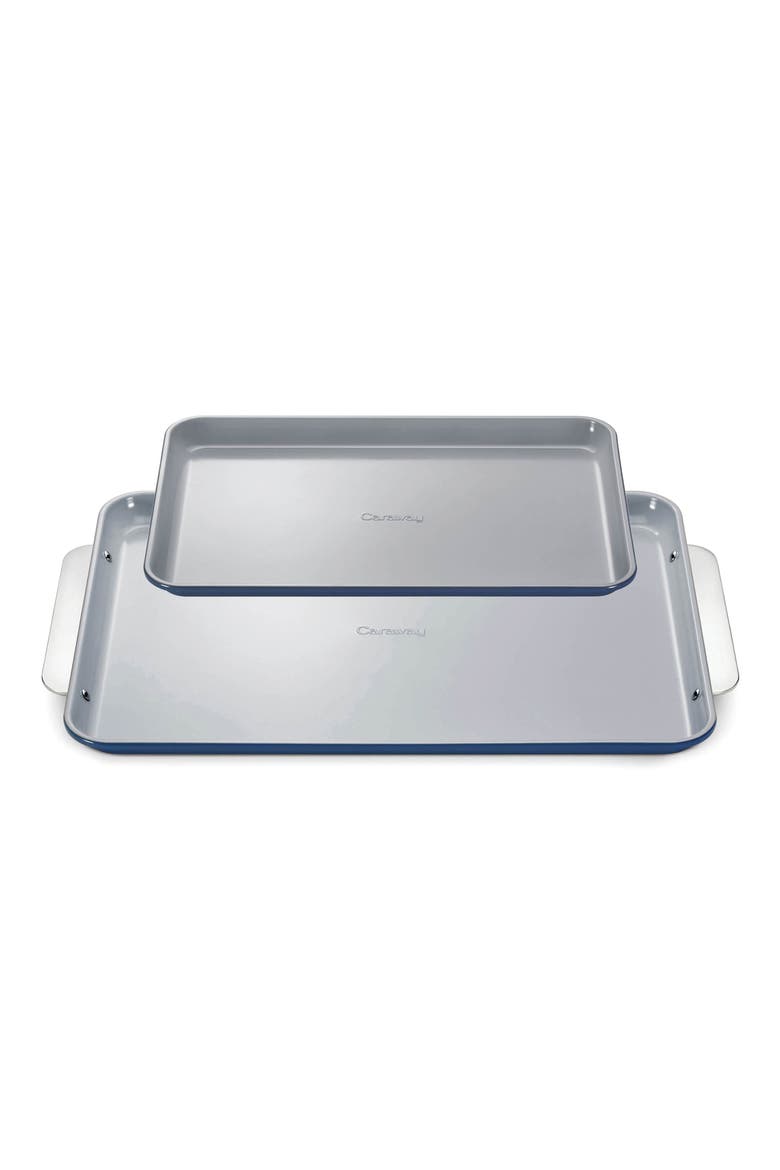 2-Piece Ceramic Baking Sheet Duo, Main, color, NAVY