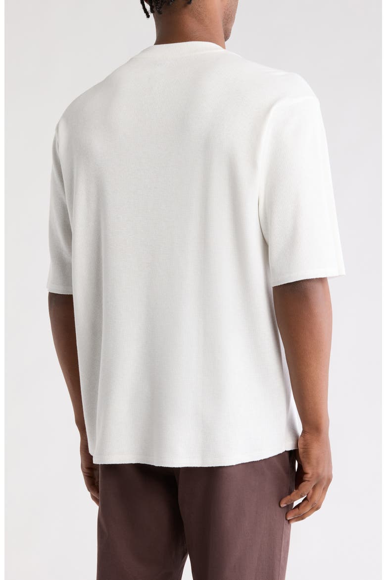 Oversize Thermal T-Shirt, Alternate, color, IVORY EGRET