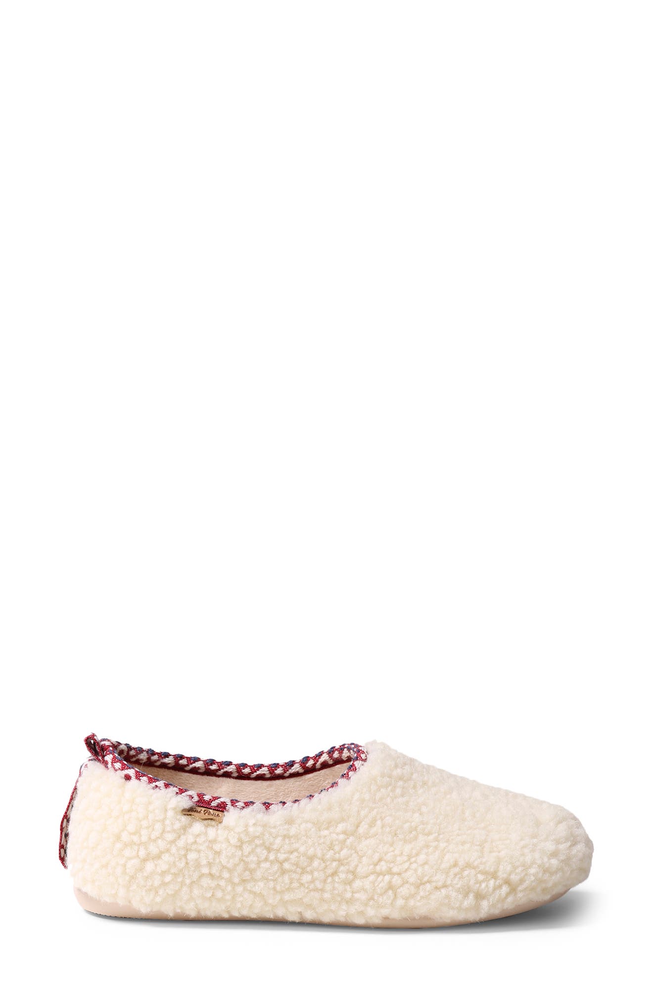 Toni Pons Marta Fleece Slipper, Alternate, color, White Wool