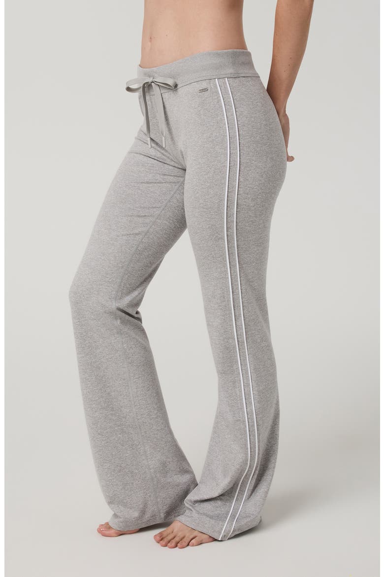 Halo Slim Flare Retro Pants, Alternate, color, PALE GREY HEATHER