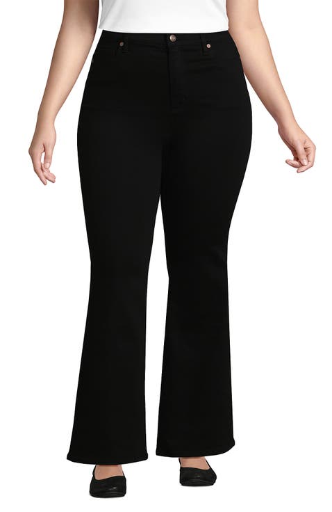 Denim High Rise Skinny Flare Jeans