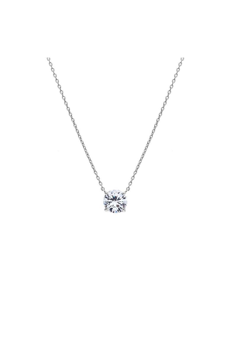 Moissanite Juliette Necklace, Main, color, Silver