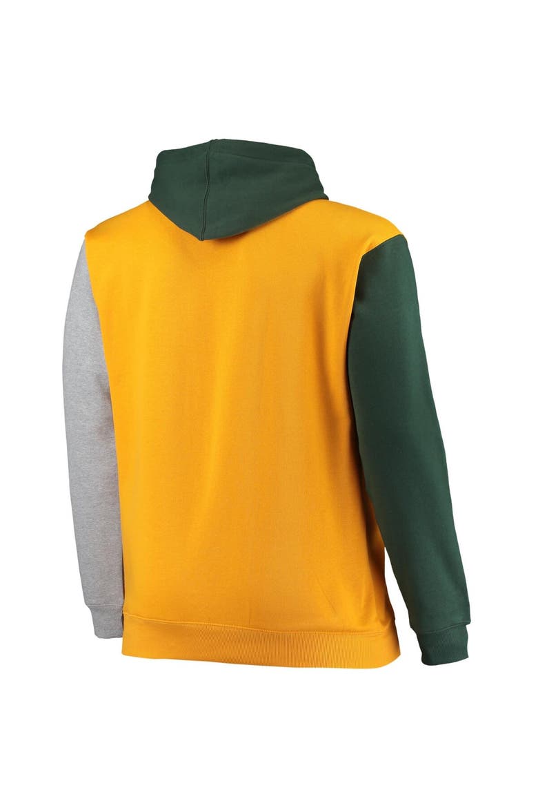 Men's Green/Gold Green Bay Packers Big & Tall Pullover Hoodie, Alternate, color, Green