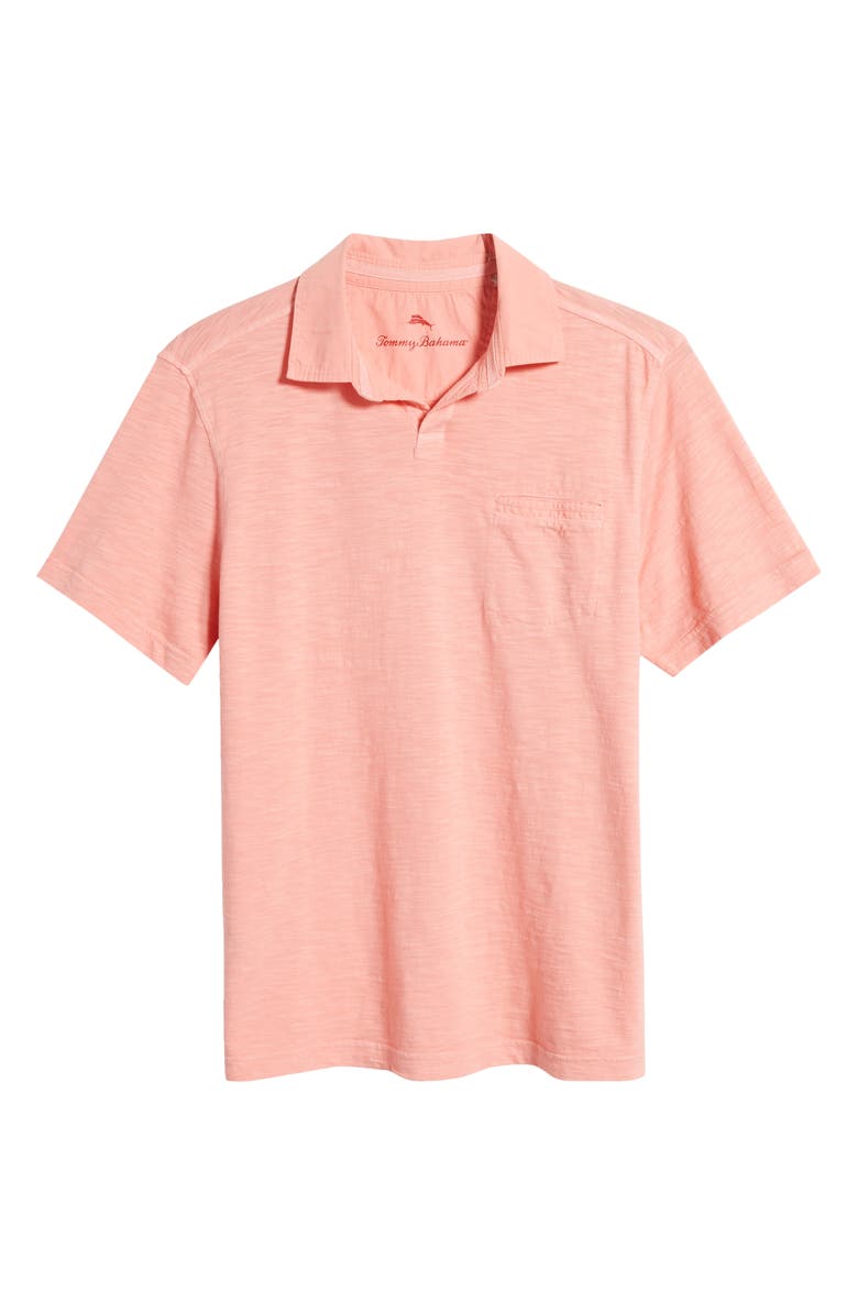 Tommy Bahama Beach Fade Cotton Slub Jersey Polo, Alternate, color, Shellrossa