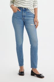 Levi's® 501® Ripped High Waist Skinny Jeans