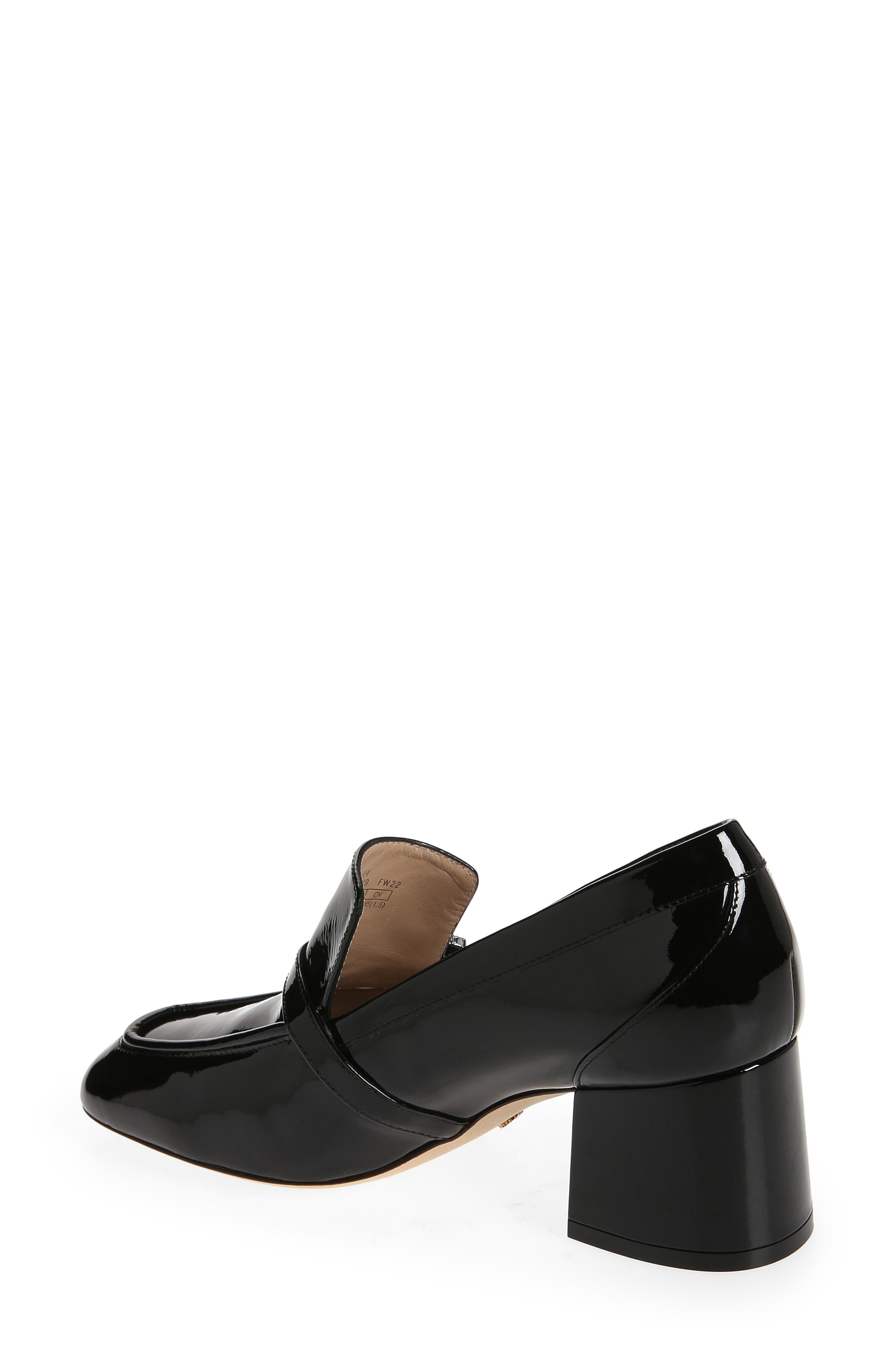 Stuart Weitzman Crystal Geo Buckle Loafer Pump, Alternate, color, 