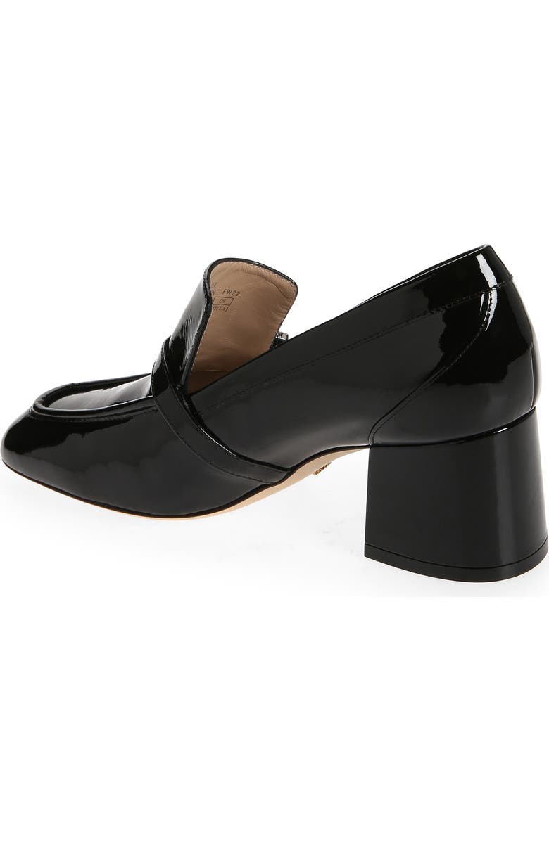 Stuart Weitzman Crystal Geo Buckle Loafer Pump, Alternate, color,