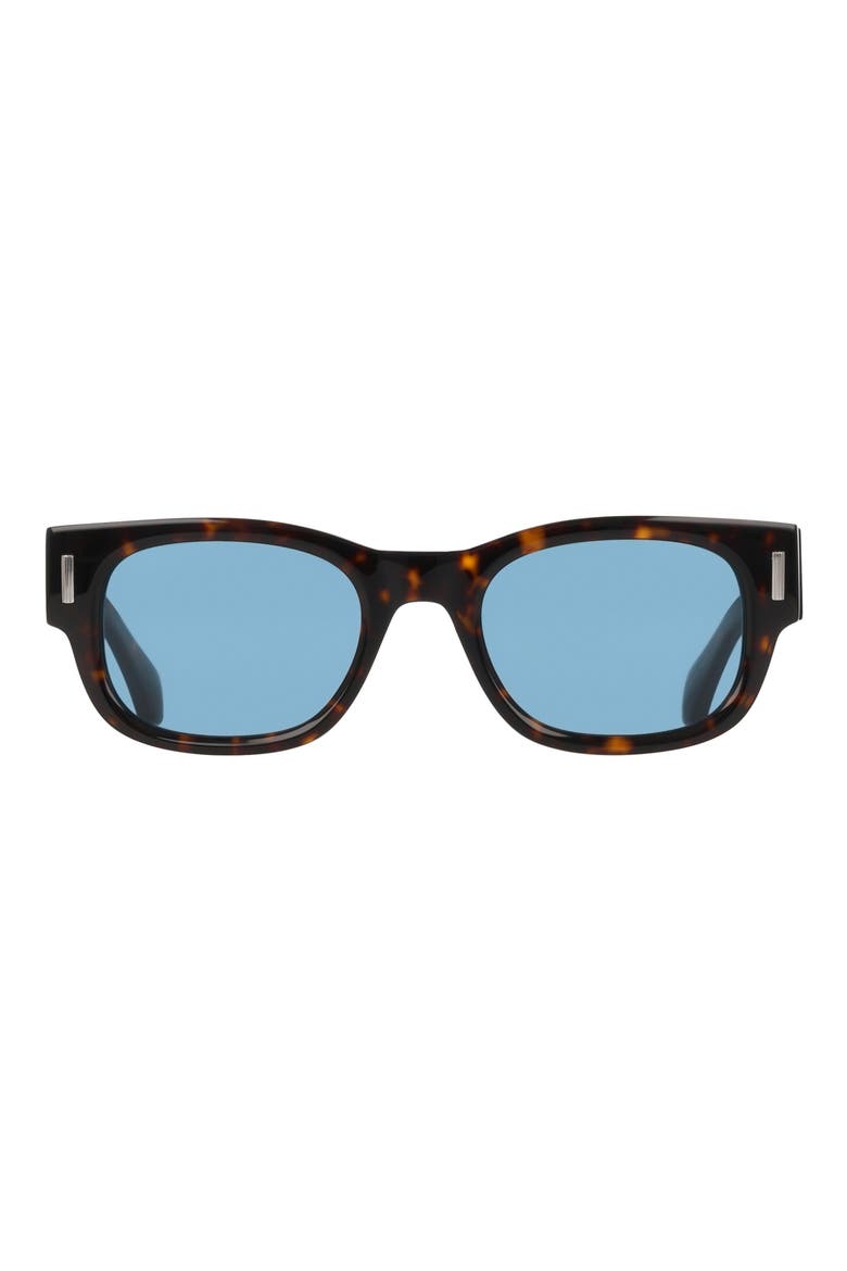 51mm Modified Rectangular Sunglasses, Main, color, DARK TORTOISE