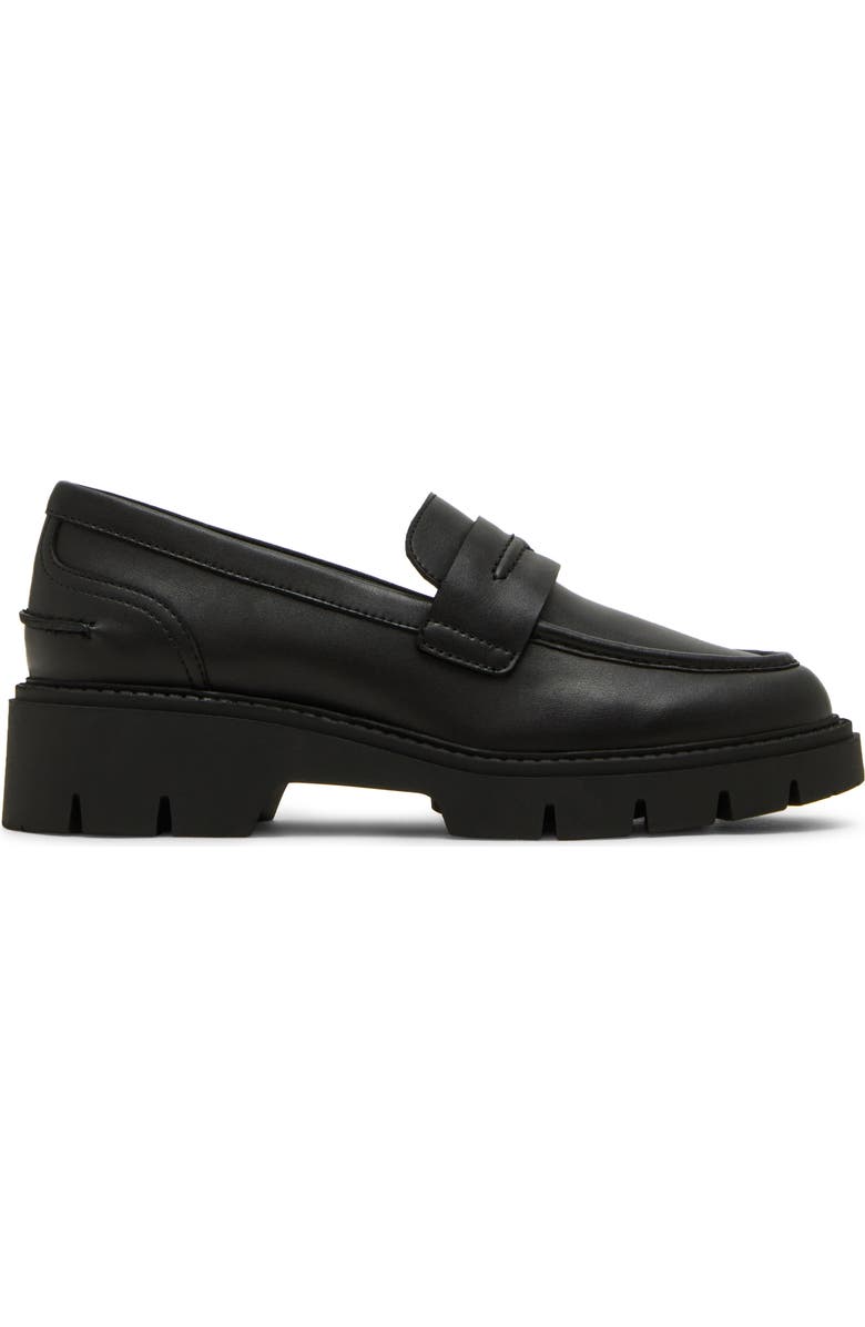 Blondo Kaider Waterproof Lug Loafer, Alternate, color, Black Leather