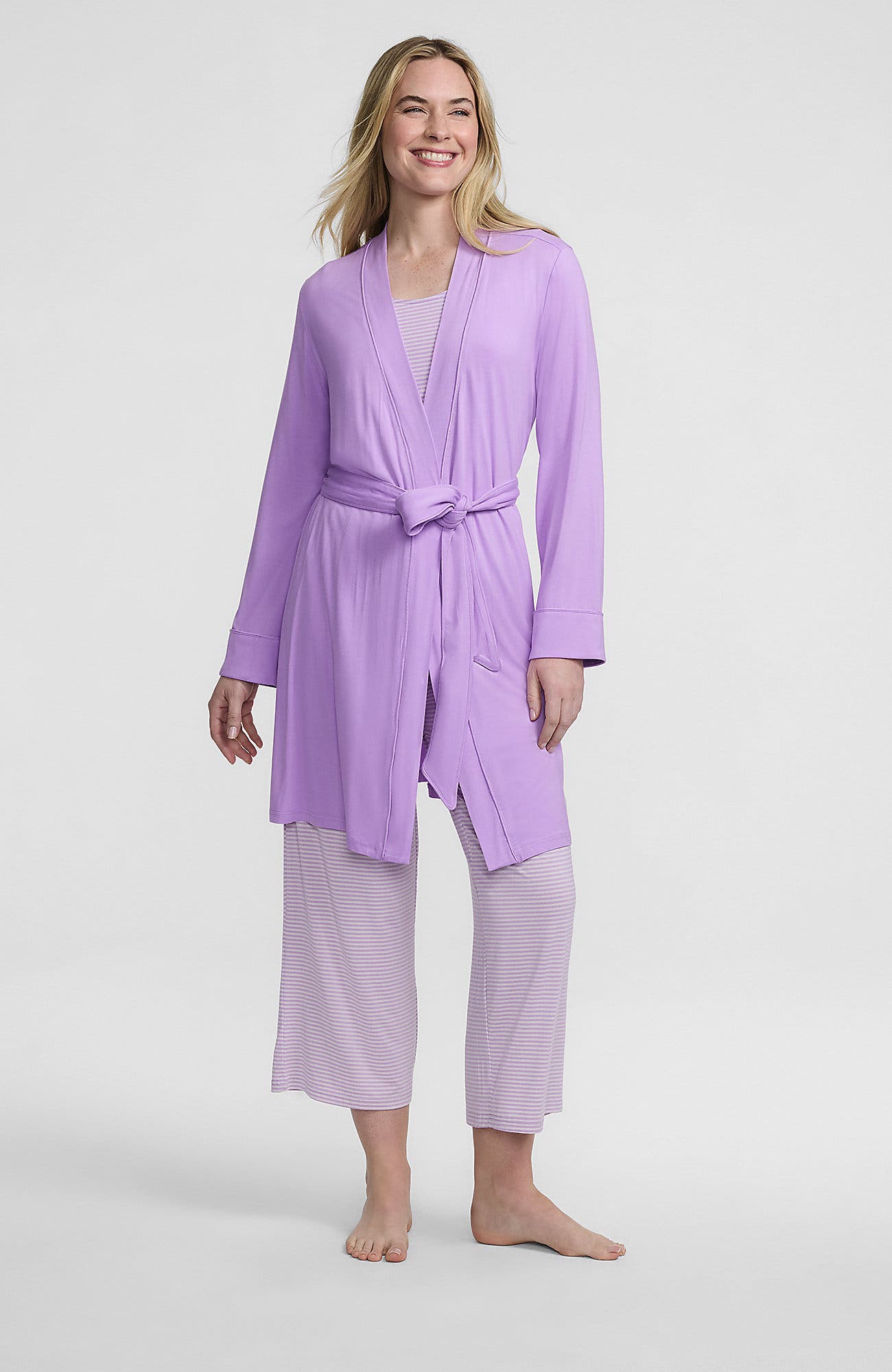 Blushed Lilac Mini Stripe