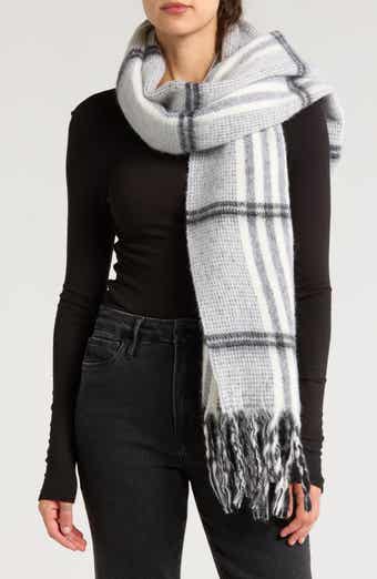 AllSaints Oversize Brushed Check Scarf