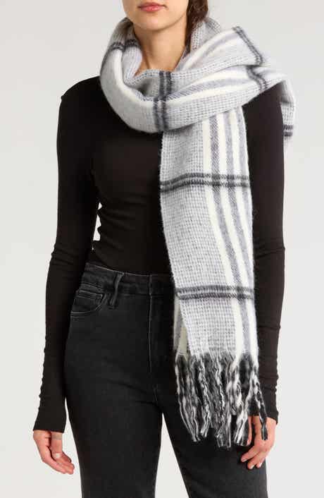 AllSaints Oversize Brushed Check Scarf