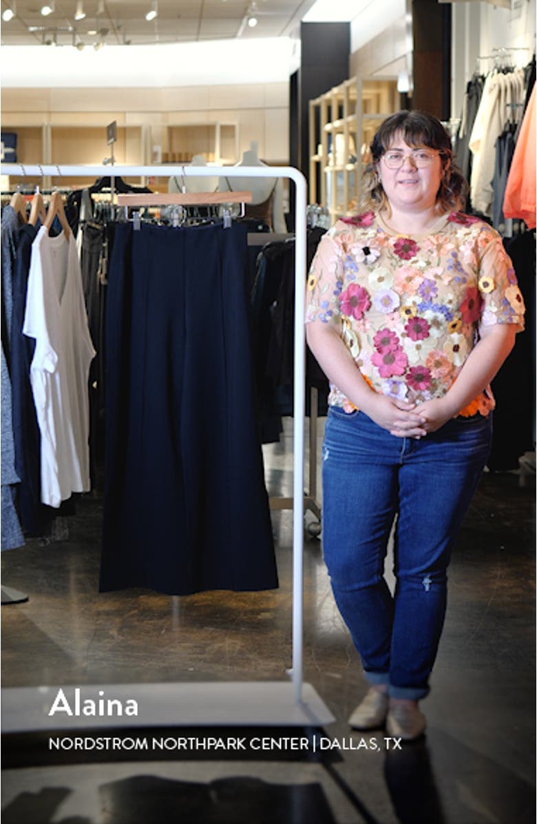 The Perfect Pull-On Crop Wide Leg Ponte Pants, sales video thumbnail