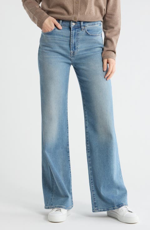 Urh Wide Leg Jeans (Be Mine Medium Wash)