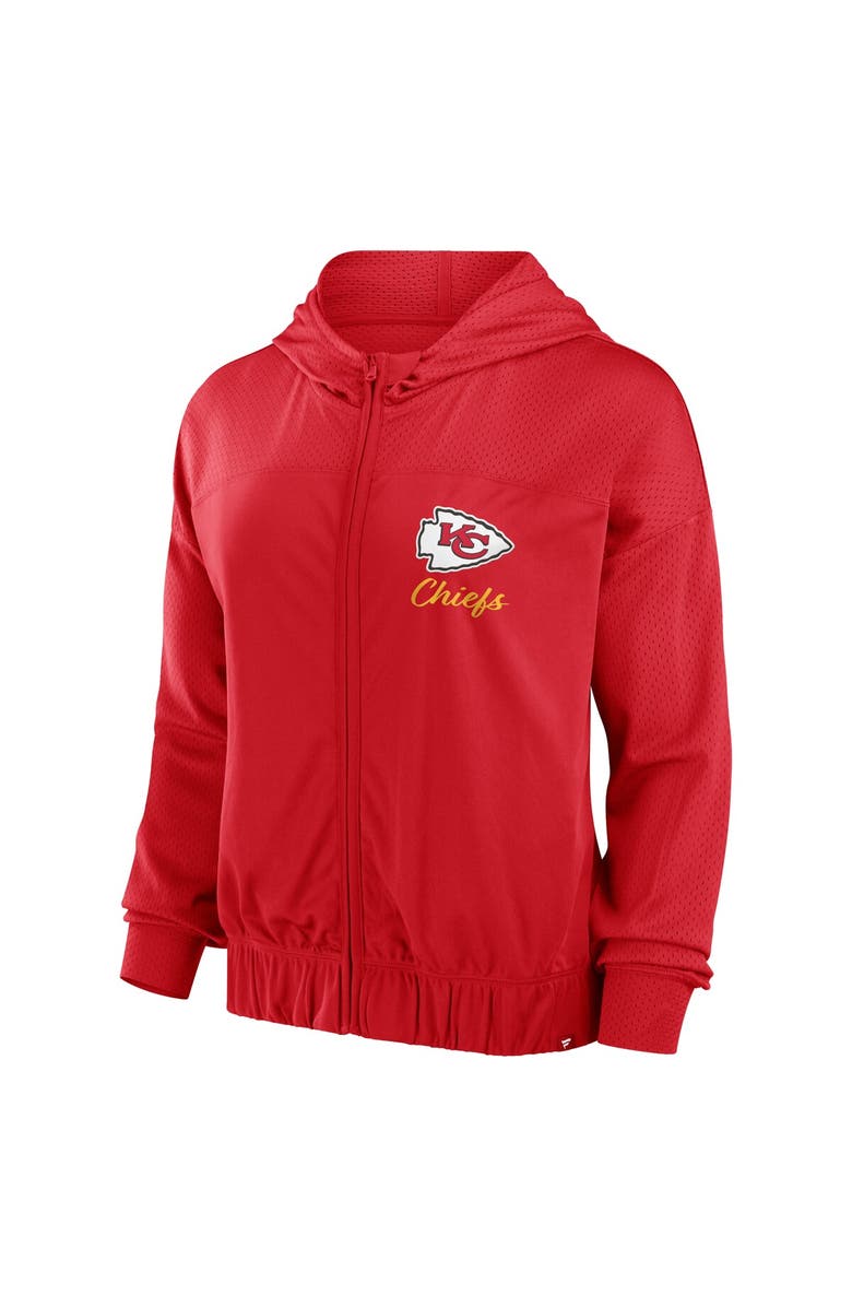 FANATICS Women's Fanatics Red Kansas City Chiefs Script Lock Full-Zip Hoodie, Alternate, color, 