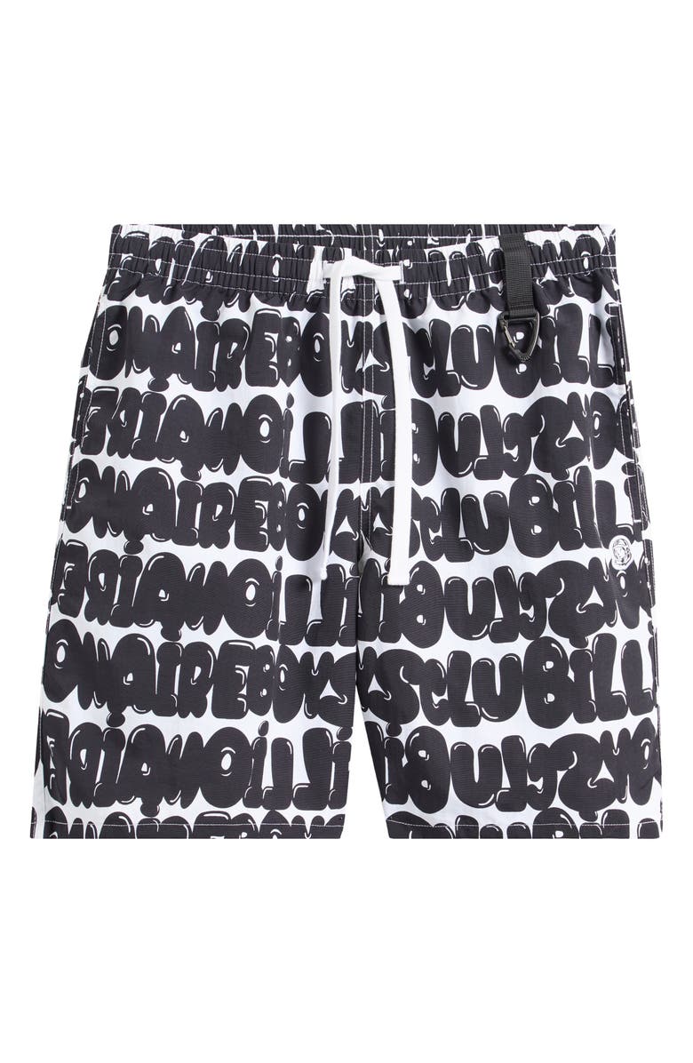 Billionaire Boys Club BB Bubble Nylon Drawstring Shorts, Alternate, color, White