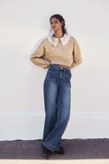 H&M Wide High Waist Jeans