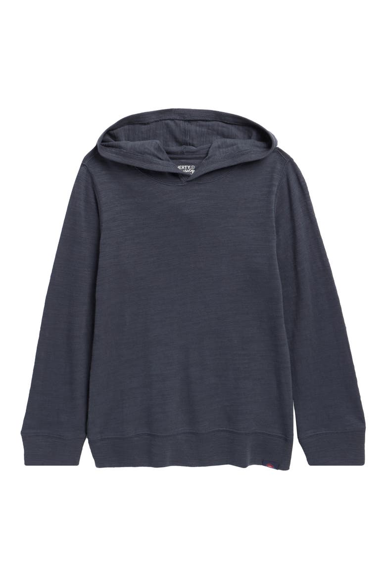 Kids' Slub Cotton Hoodie, Main, color, BLUE NIGHTS