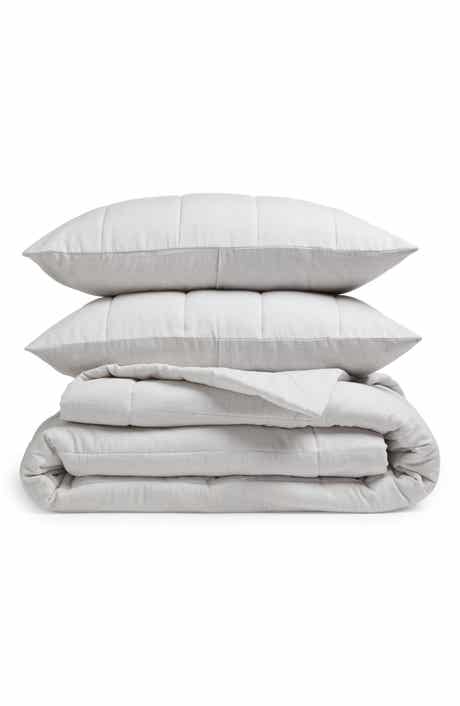 Nordstrom Organic Cotton Mélange Quilted Comforter & Shams Set