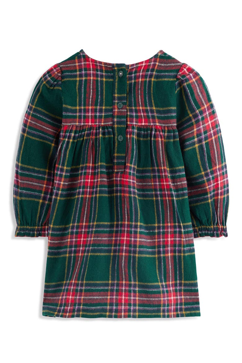 Kids' Smocked Cotton Dress, Alternate, color, BLUE/ PINK CHECK