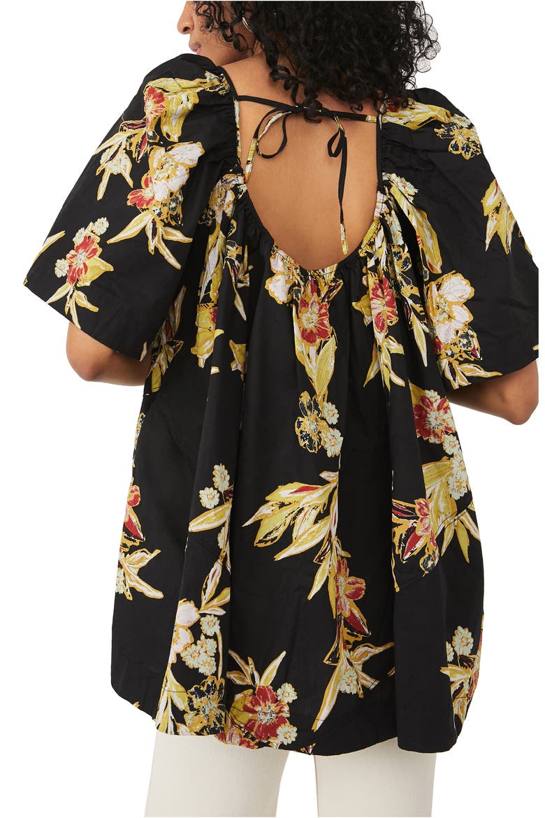 Jodie Floral Cotton Tunic, Alternate, color, NIGHT COMBO
