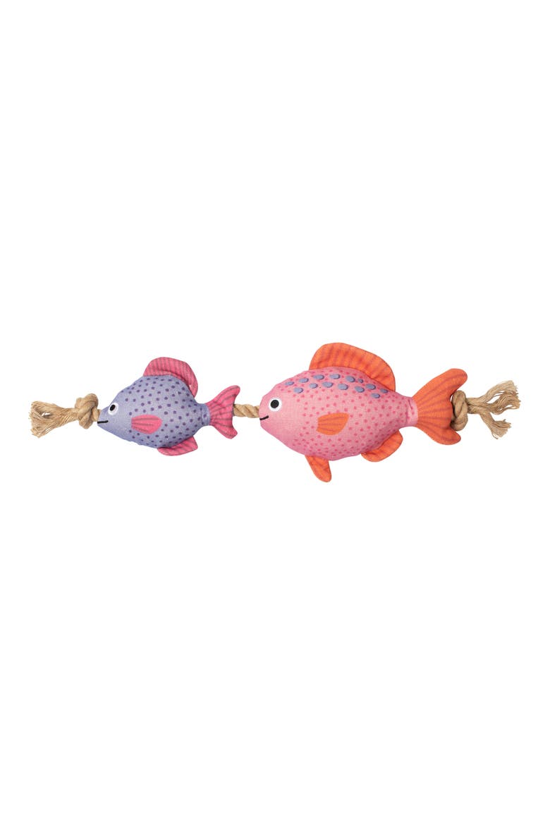 Gillty As Charged Squeaker Dog Toy, Main, color, PINK/ PURPLE MULTI