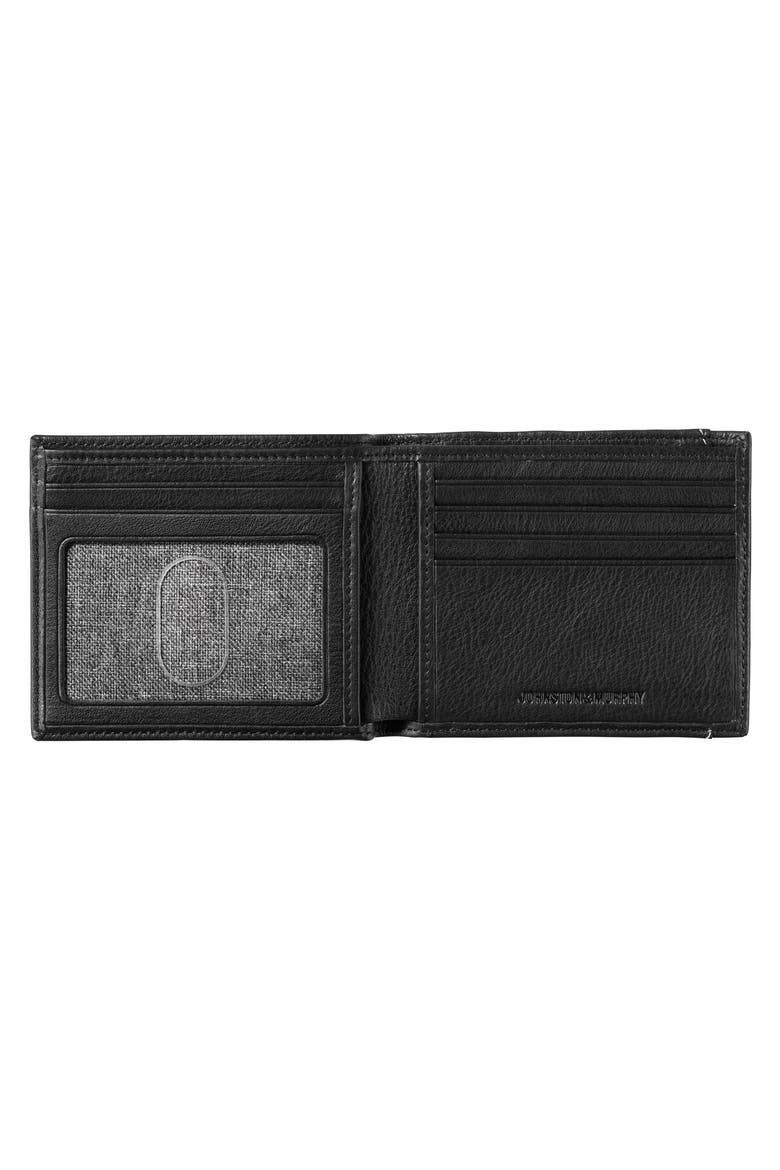 Leather Wallet, Alternate, color, BLACK