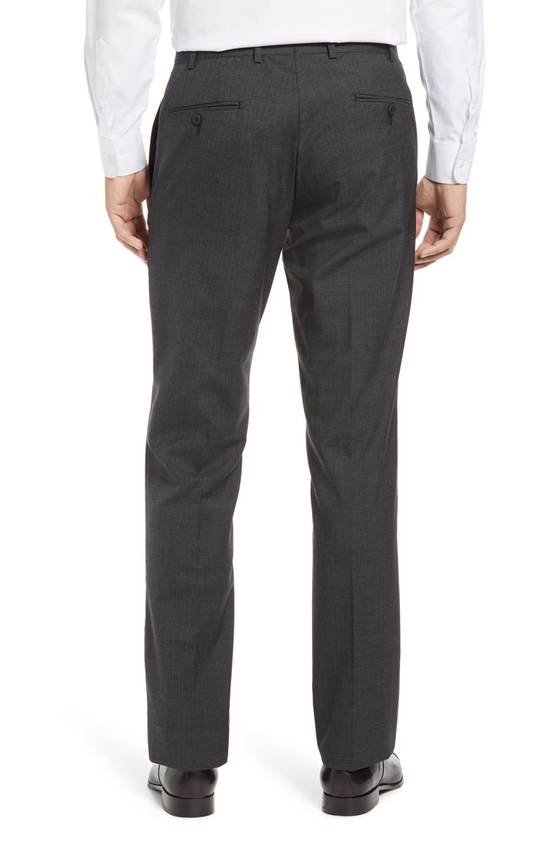 John W. Nordstrom<sup>®</sup> Torino Flat Front Glen Plaid Wool Pants, Alternate, color, 