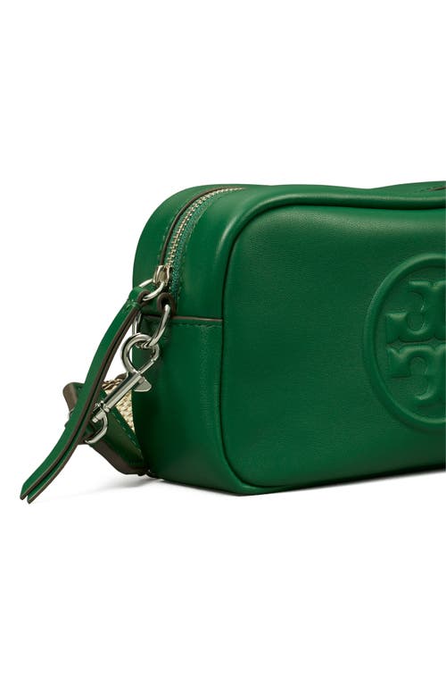Tory Burch Mini Miller Soft Leather Crossbody Bag In Green