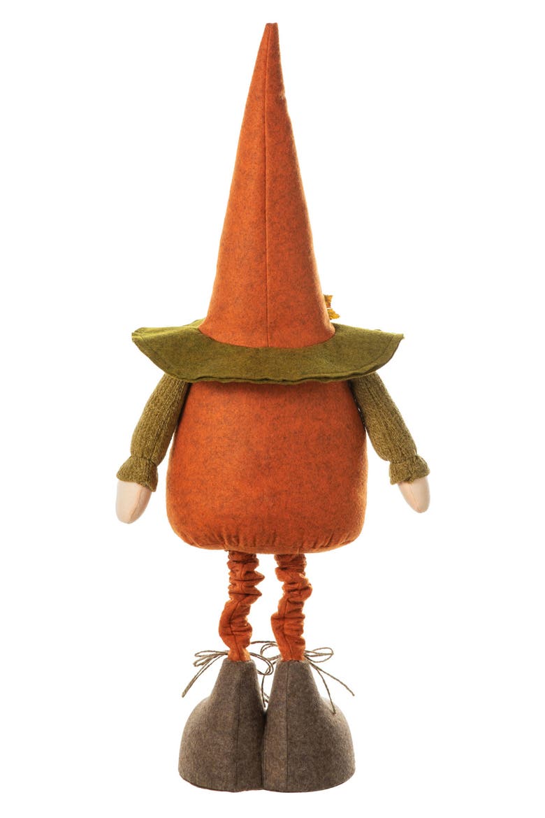 Telescoped Fabric Fall Gnome Standing Decor, Alternate, color, Orange