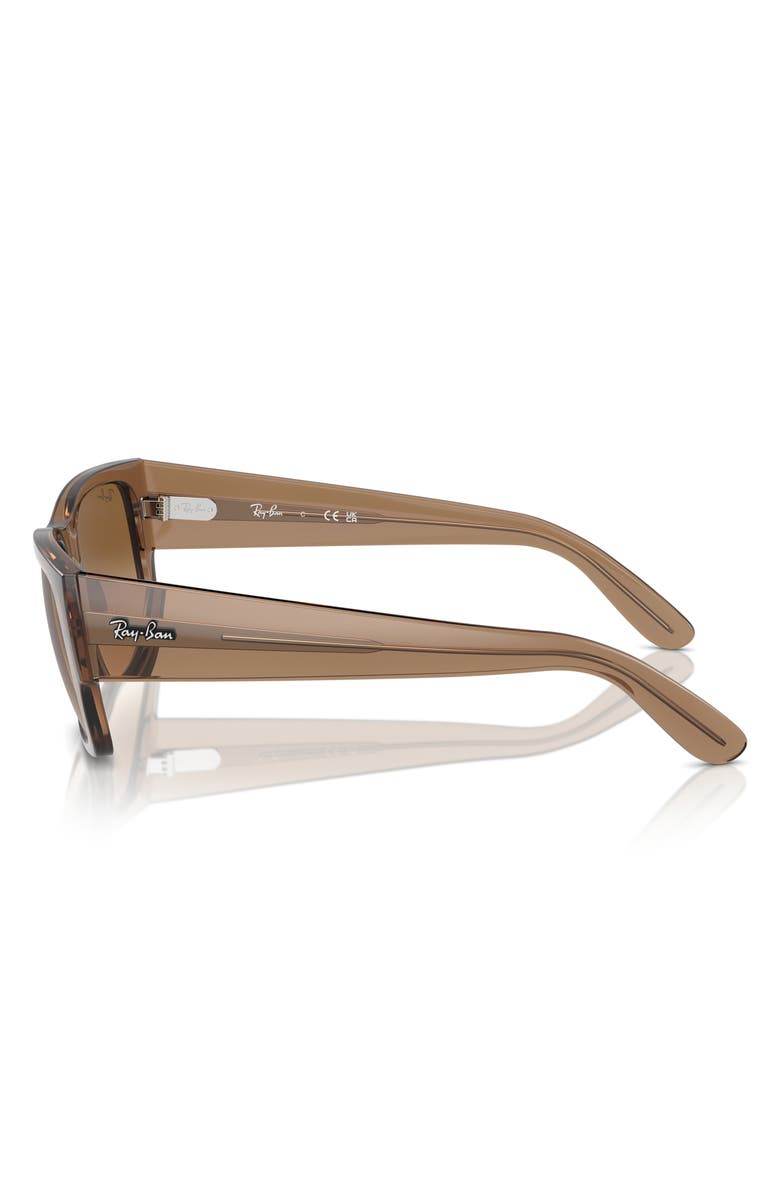 Ray-Ban Carlos 56mm Polarized Rectangular Sunglasses, Alternate, color,