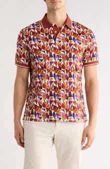 Bugatchi Abstract Pima Cotton Polo
