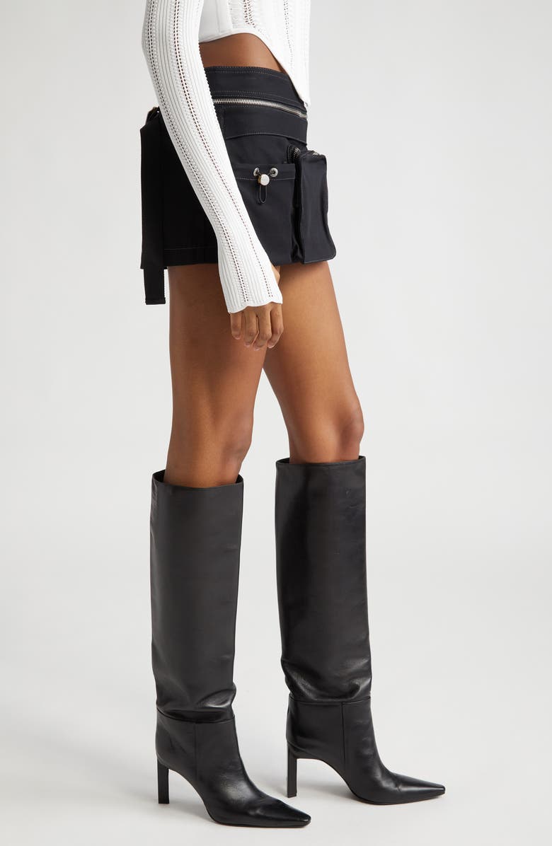 Dion Lee Belt Bag Organic Cotton Blend Miniskirt, Alternate, color, 