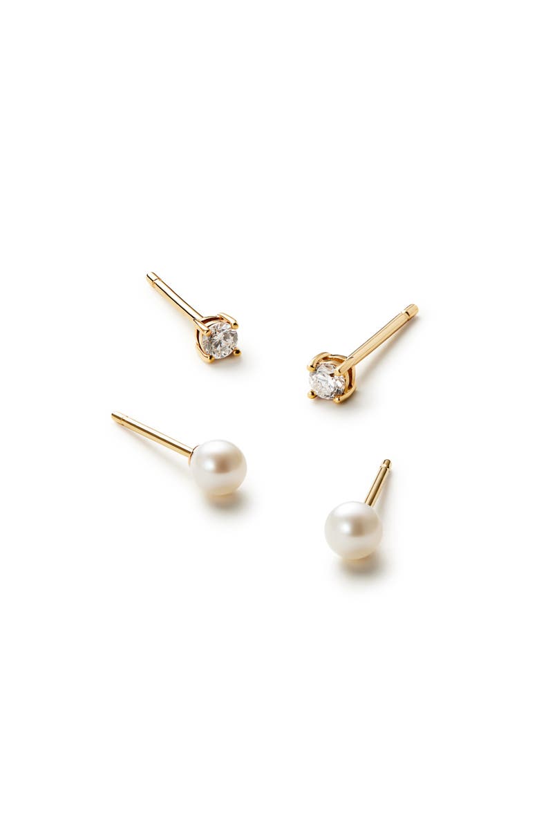 Ana Luisa Gold Stud Earrings - Gold Stud Set, Main, color, Gold