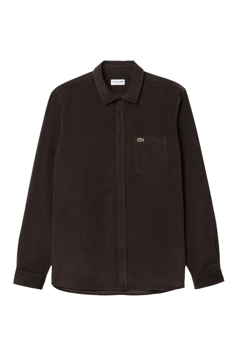 Regular Fit Corduroy Button-Up Shirt, Alternate, color, PORT