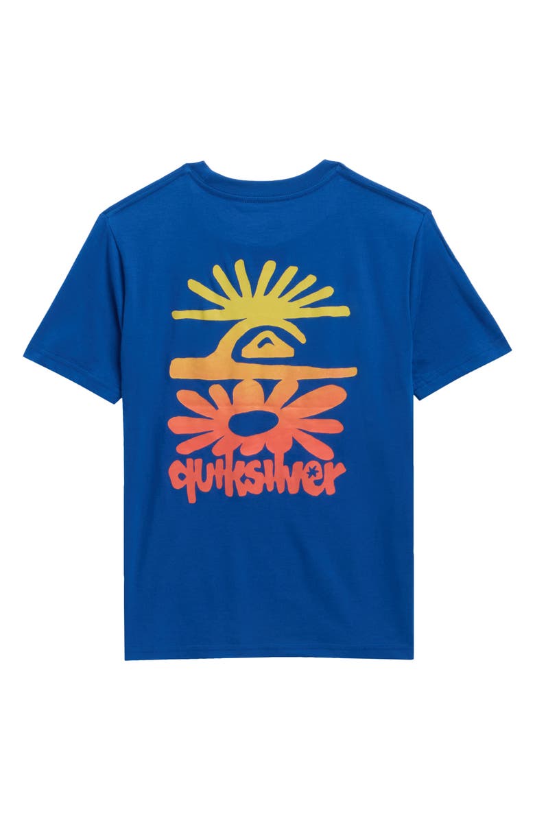 Quiksilver Kids' Piled Up Cotton Graphic T-Shirt, Alternate, color, Royal Blue