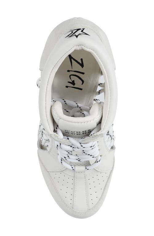 Zigi Shred Platform Pump In White