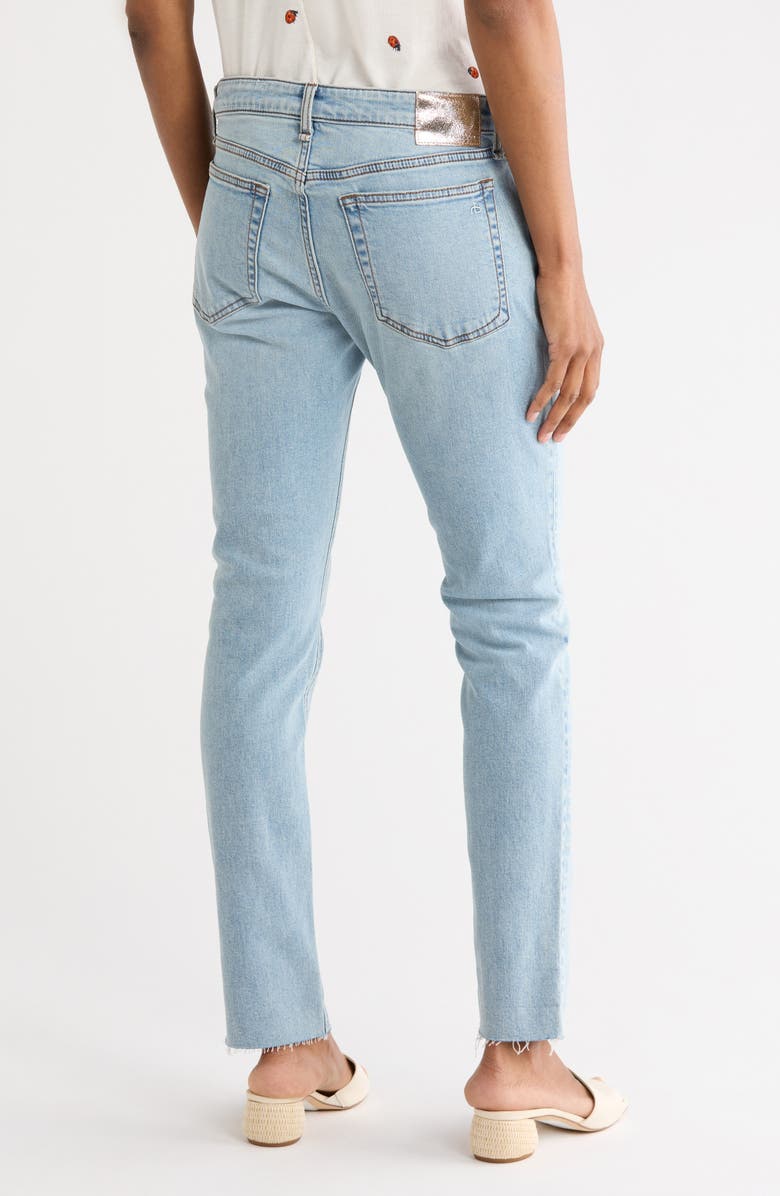 rag & bone Dre Low Rise Raw Hem Slim Boyfriend Jeans, Alternate, color,