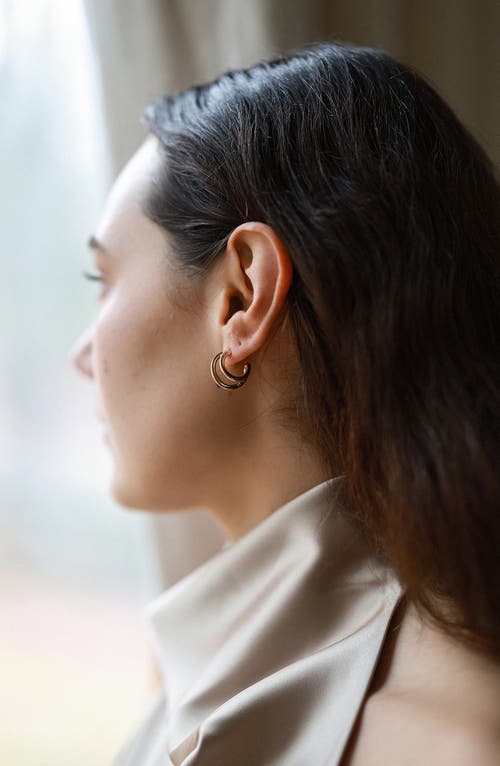 Odette New York Deux Earrings In Brass