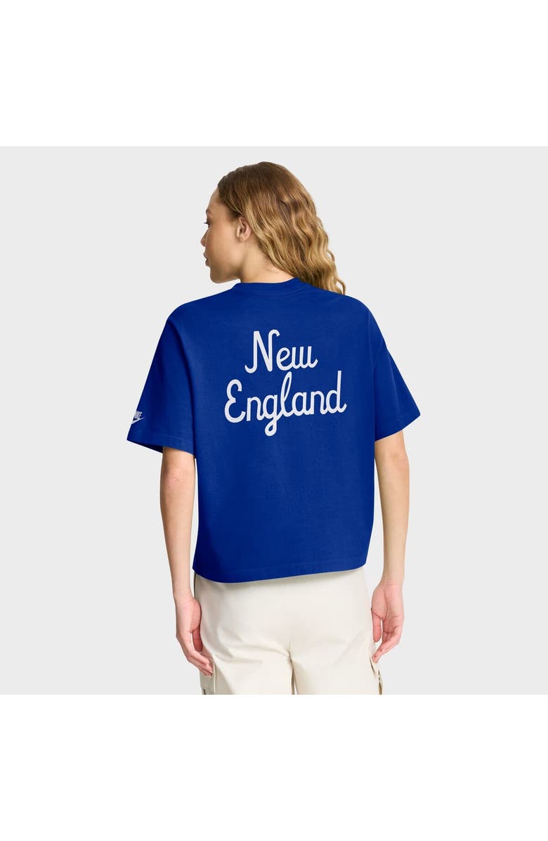 Nike Women's Nike Navy New England Patriots Rewind Pocket Boxy T-Shirt, Alternate, color, Navy