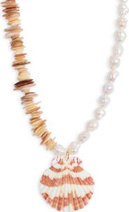 FRASIER STERLING Sardina Shell Pendant Necklace