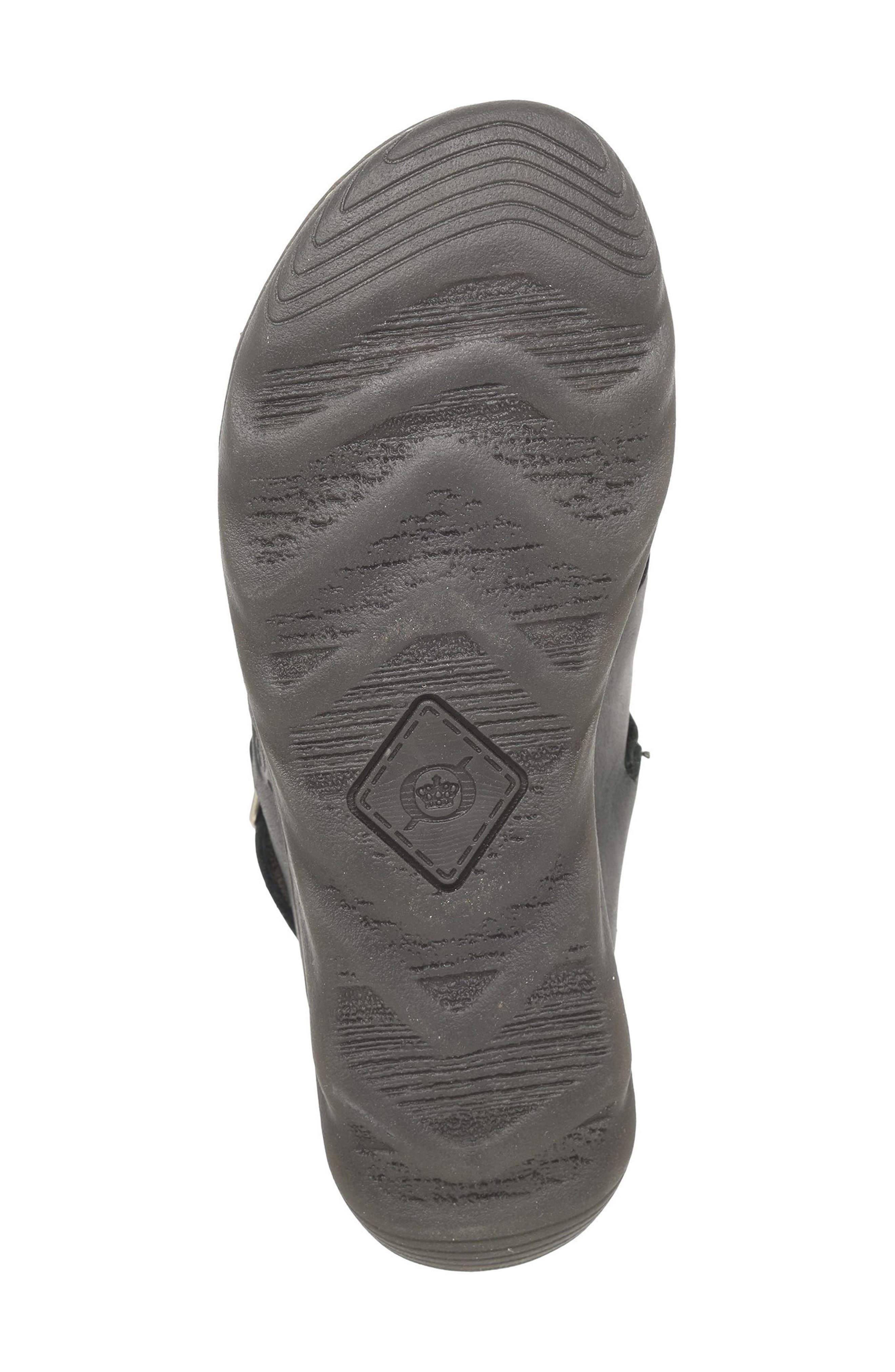 Børn Salas Slide Sandal, Alternate, color, Black Leather