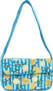 Collection XIIX Beaded Striped Lemon Shoulder Bag