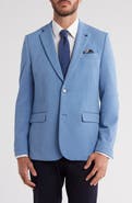 SOUL OF LONDON Textured Notch Lapel Double Button Blazer